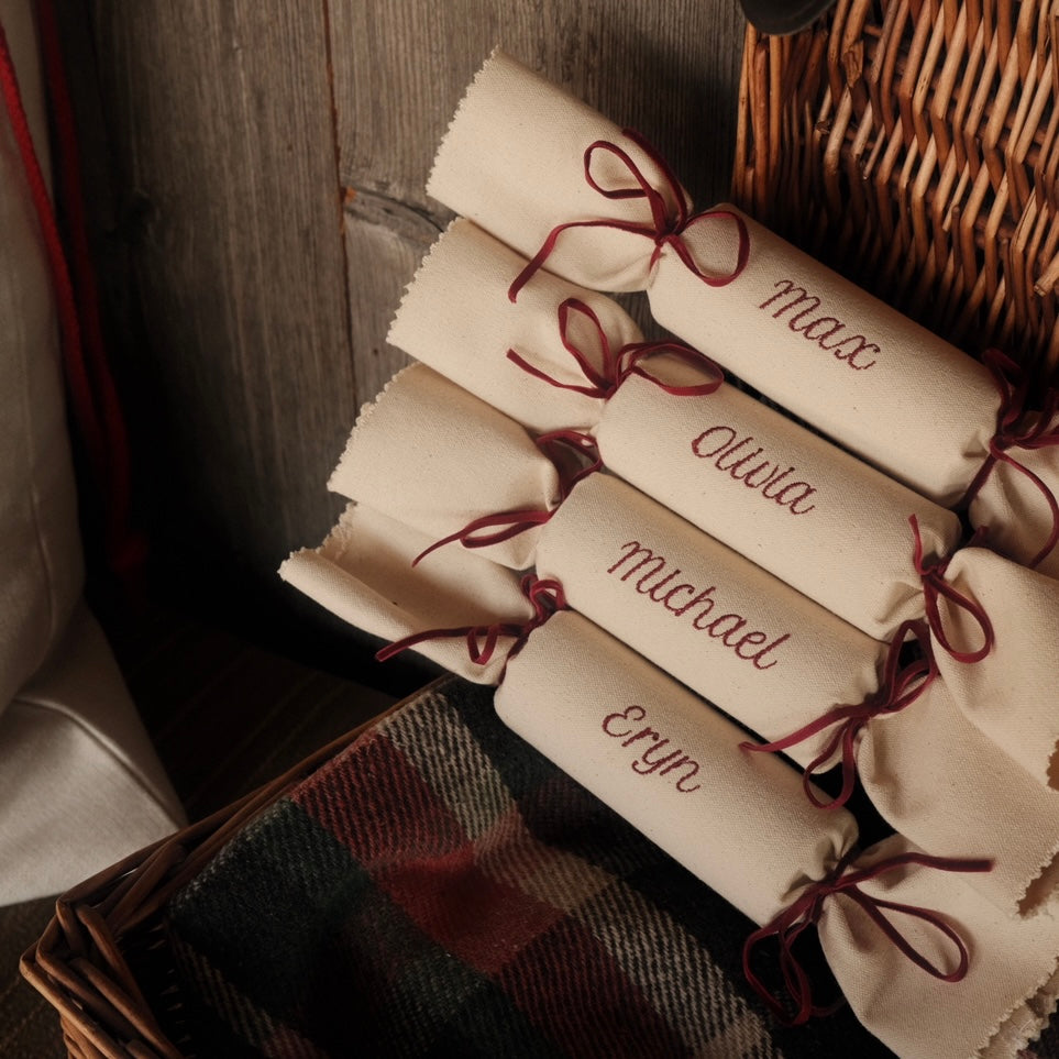 Set of 4 Personalised Christmas Crackers